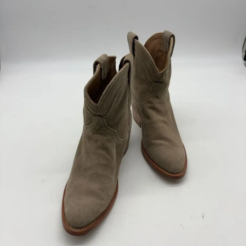 Tecovas Western Ankle Boot in Suede